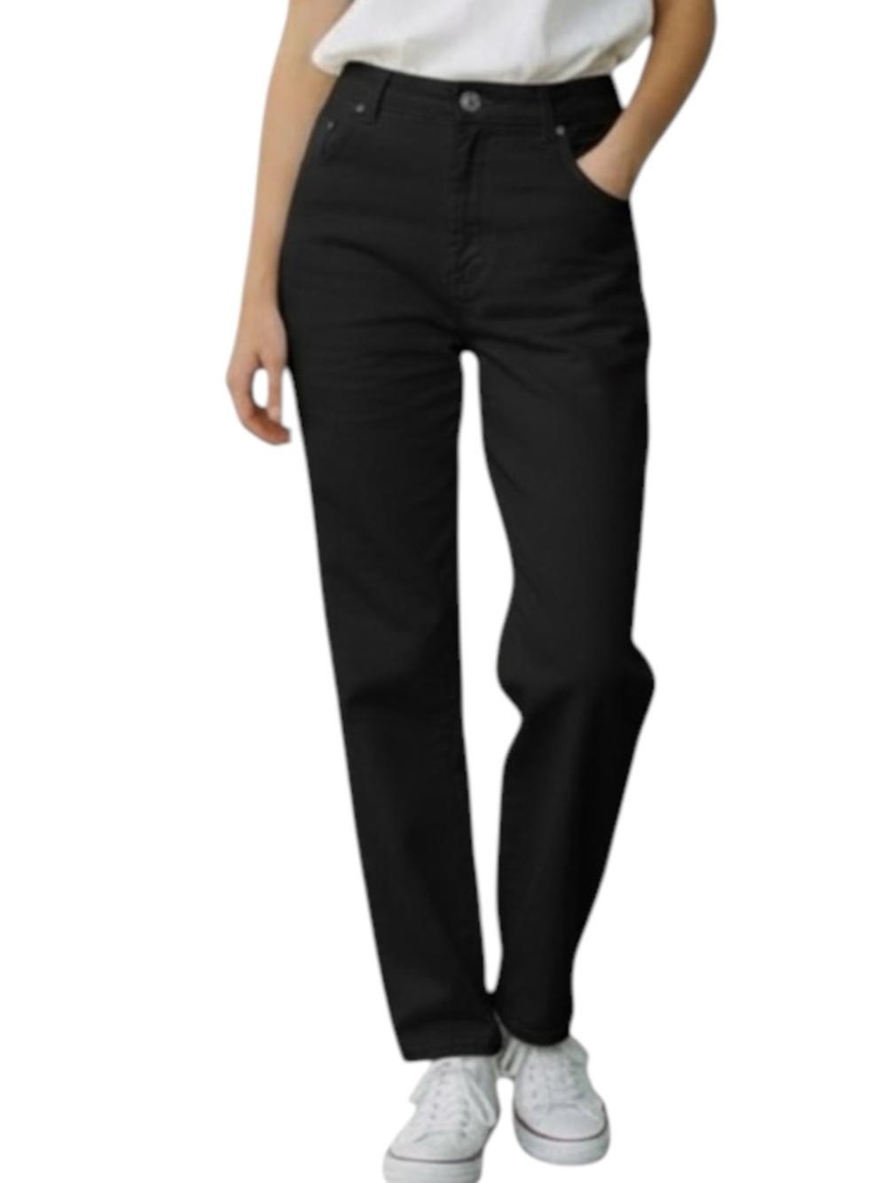 REFORMATION Ultra High Rise Tapered Skinny Jeans in Black Size 24